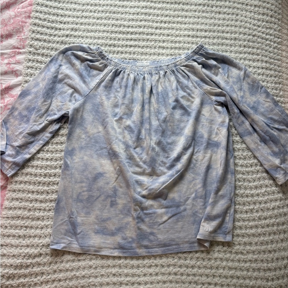 Abercrombie Kids Blue Relaxed Ruched Blouse